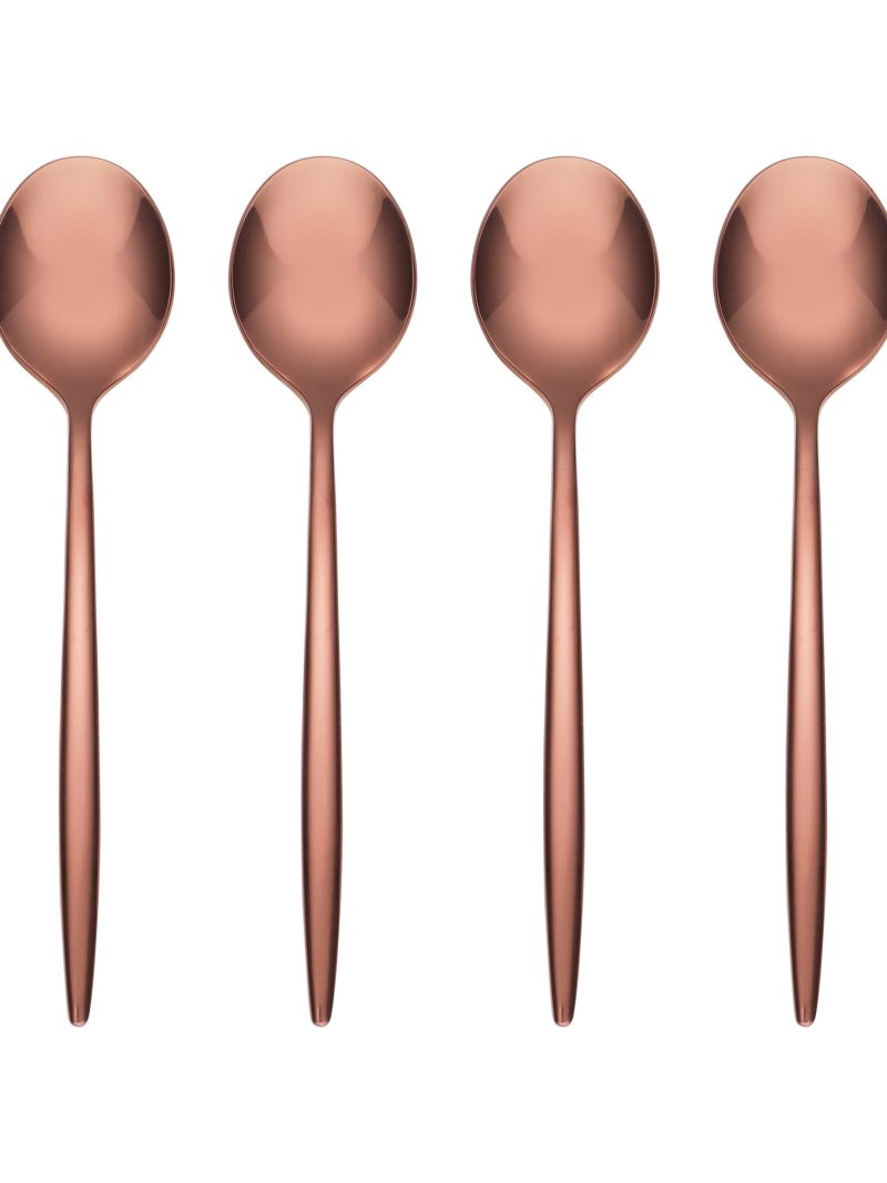 Gaze Copper Mirror Demitasse Spoon - Set of 4
