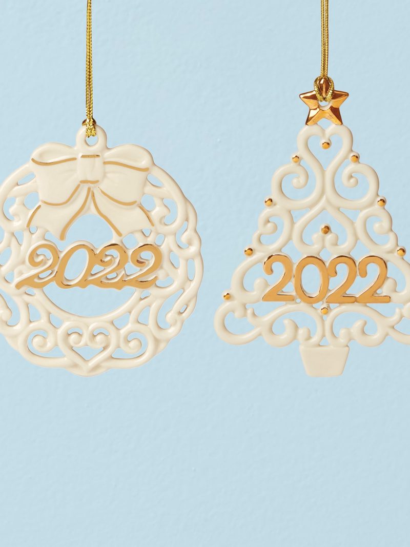 2022 Wreath & Tree Ornaments - S/2