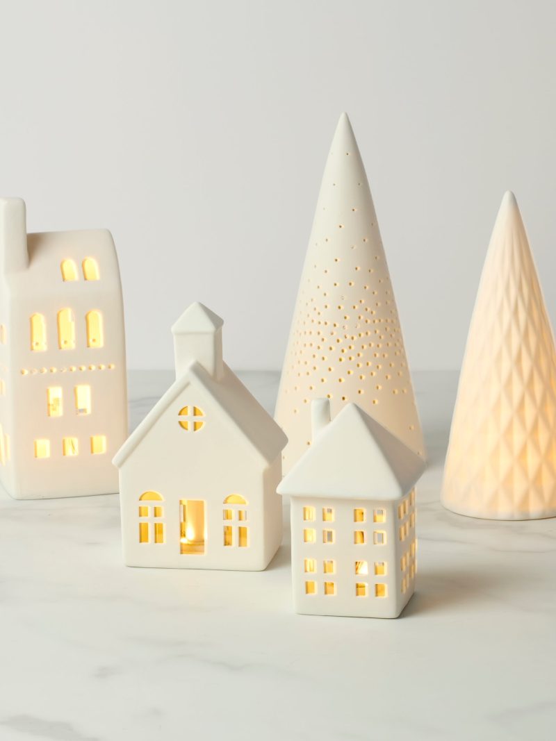 Illuminated Modern Village 5-Piece Set